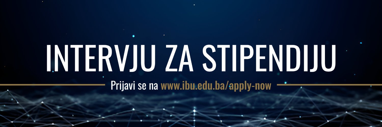 International Burch University banner