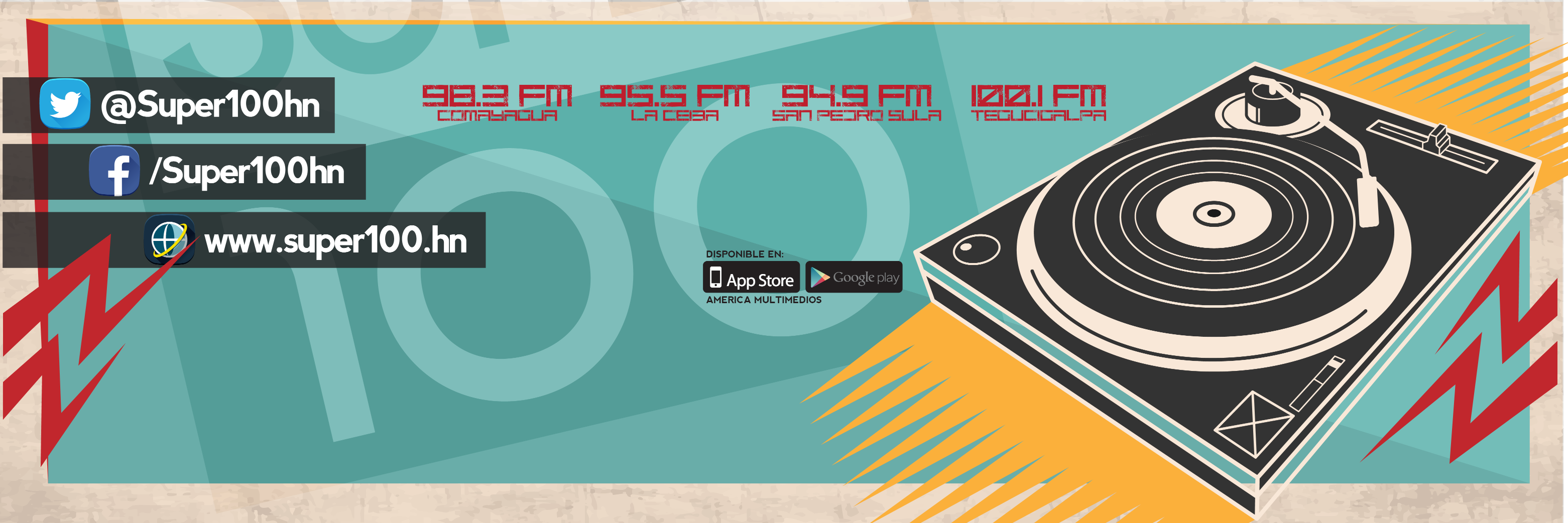 Super 100 banner