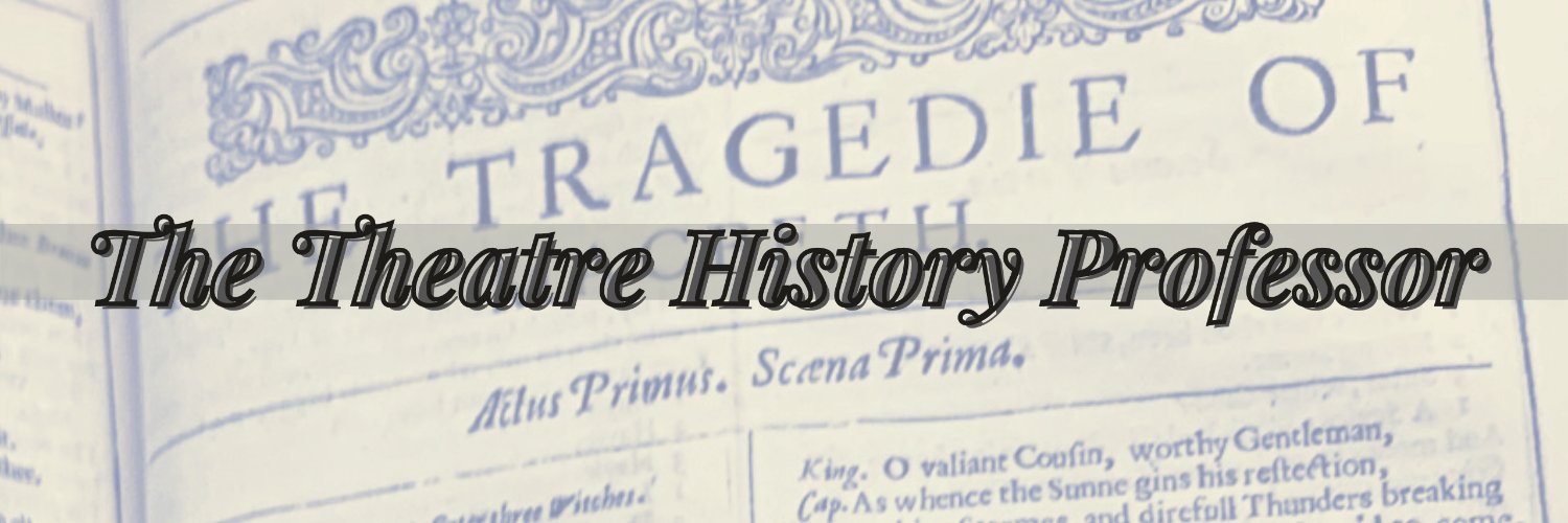The Theatre History Prof. (Inactive) banner