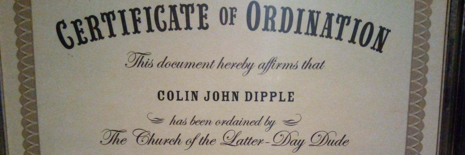 Rev. Colin Dipple 💙 🌈❤️🧡💛💚💙💜🌈 banner