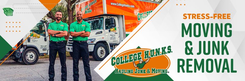 College HUNKS Hauling Junk & Moving (World HQ) banner