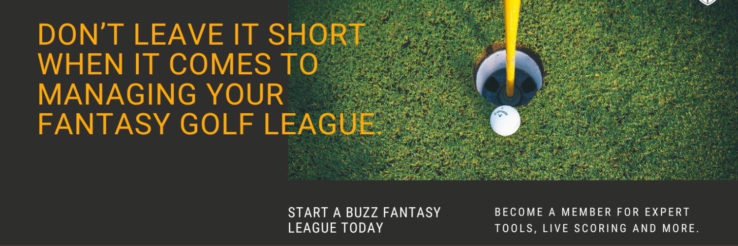 Buzz Fantasy Golf Leagues banner