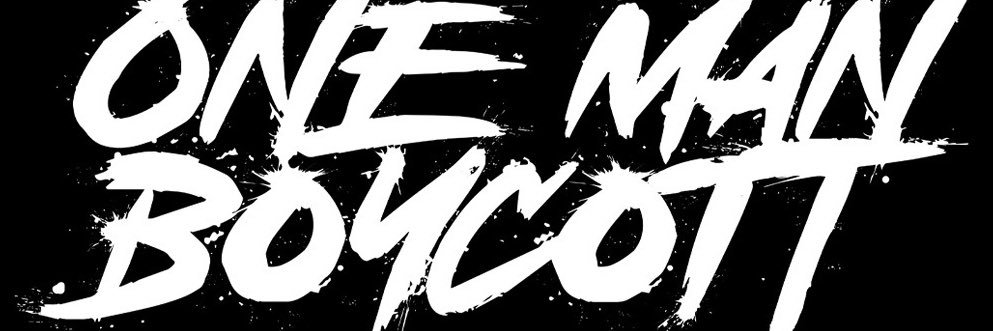 OneManBoycott banner