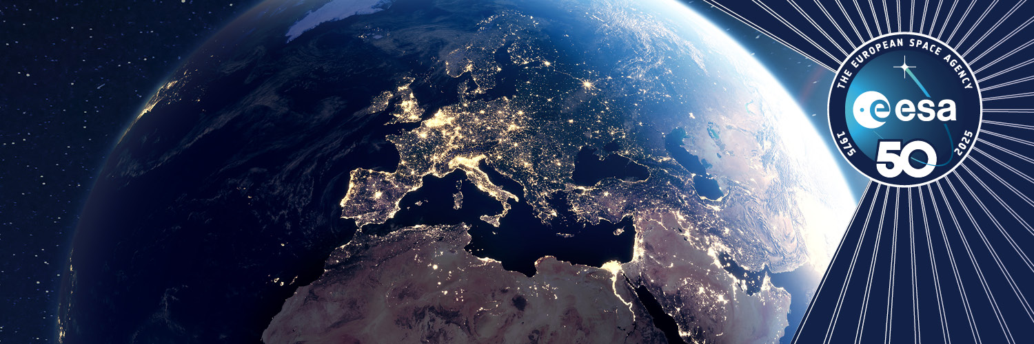 European Space Agency's banner