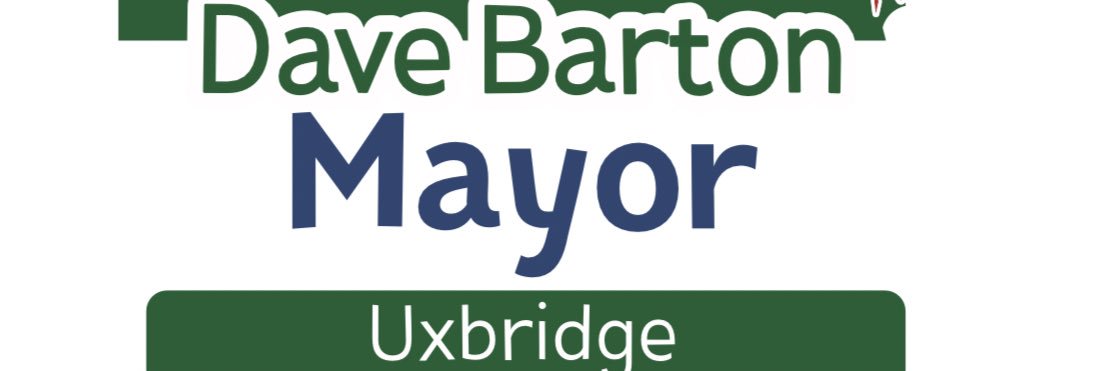 Dave Barton Mayor of Uxbridge banner
