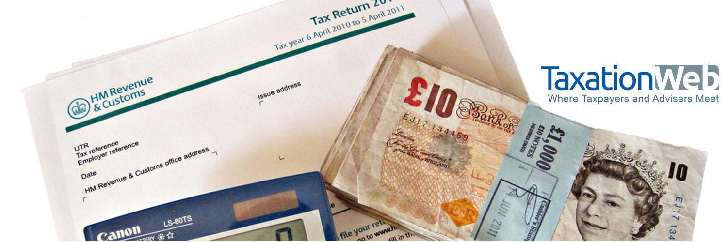 UK tax information banner