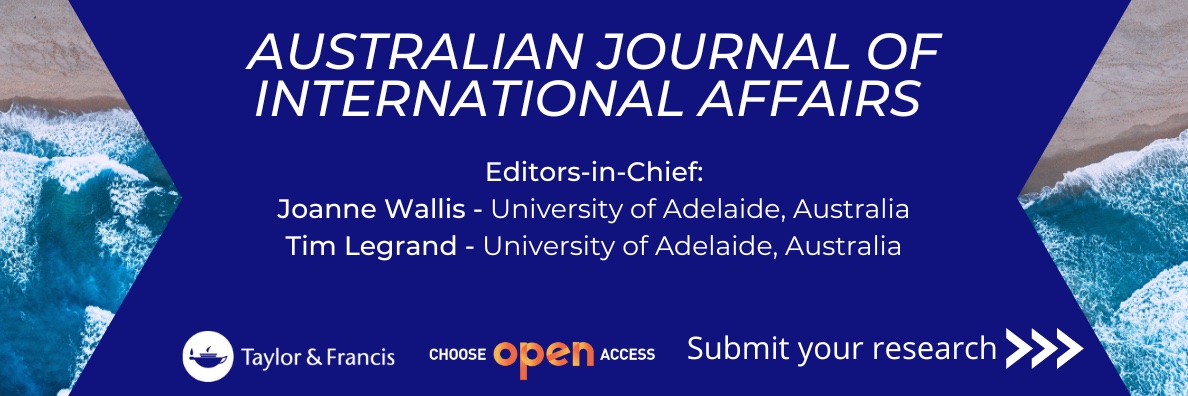 Australian Journal of International Affairs. banner