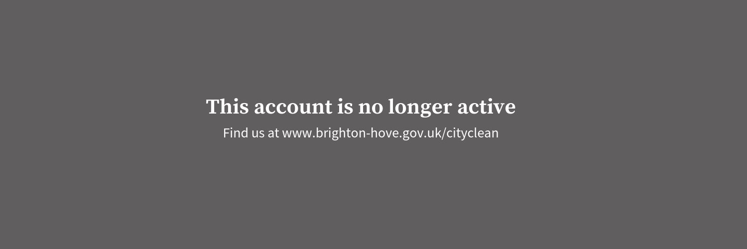 Brighton & Hove recycling and refuse banner