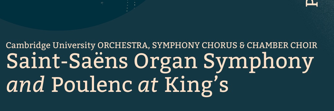 Cambridge University Symphony Chorus banner