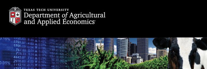 Texas Tech Agricultural & Applied Economics banner