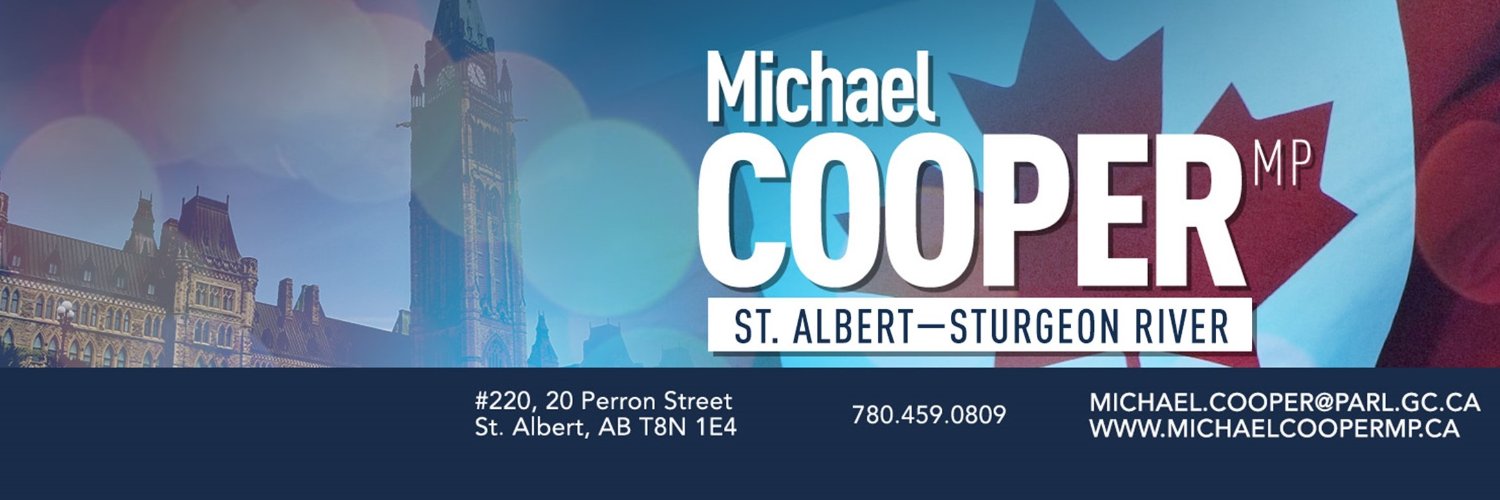 Michael Cooper, MP's banner