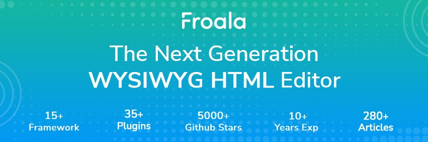 Froala banner