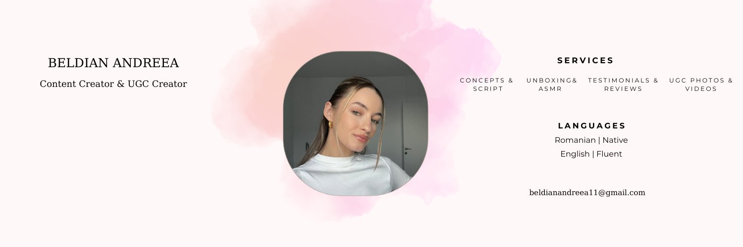 Andreea | UGC Creator | Europe banner