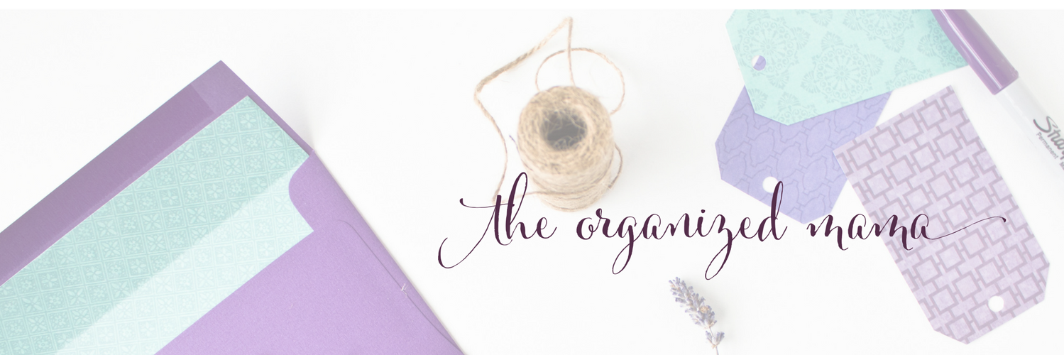 The Organized Mama banner