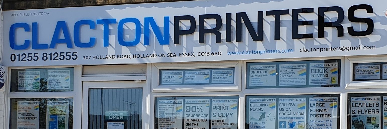 Clacton Printers banner