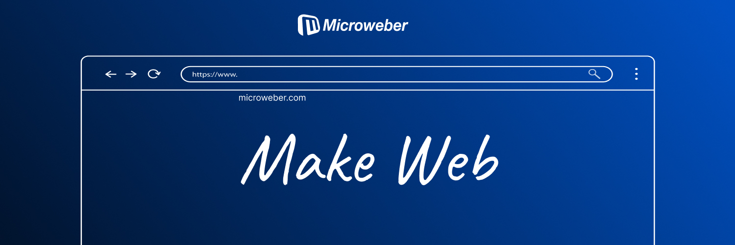 Microweber's profile banner image