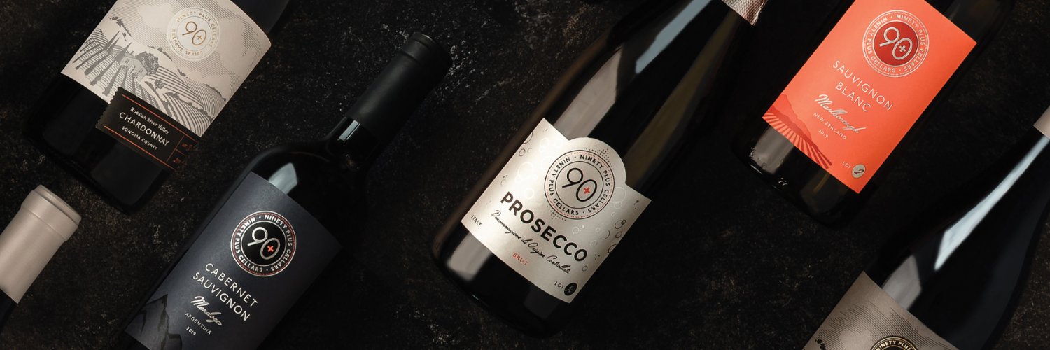 90+ Cellars banner