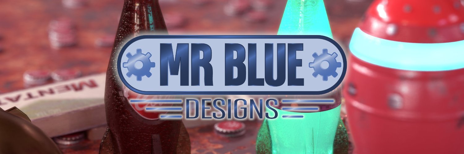 Mr. Blue banner