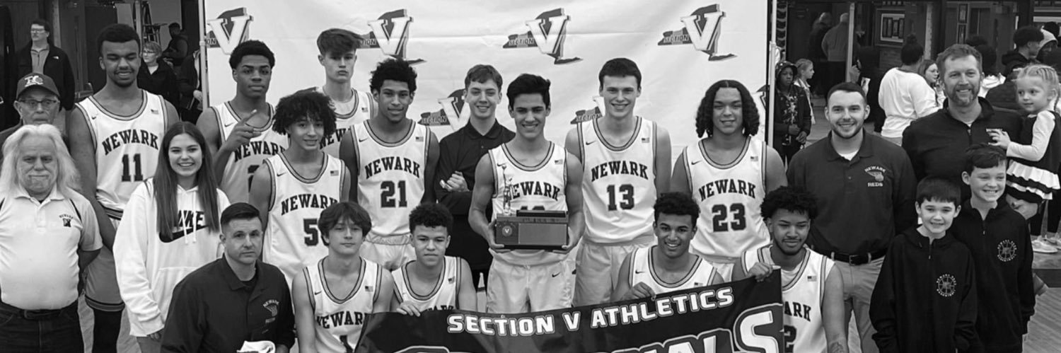 Newark Reds Boys Varsity Basketball banner