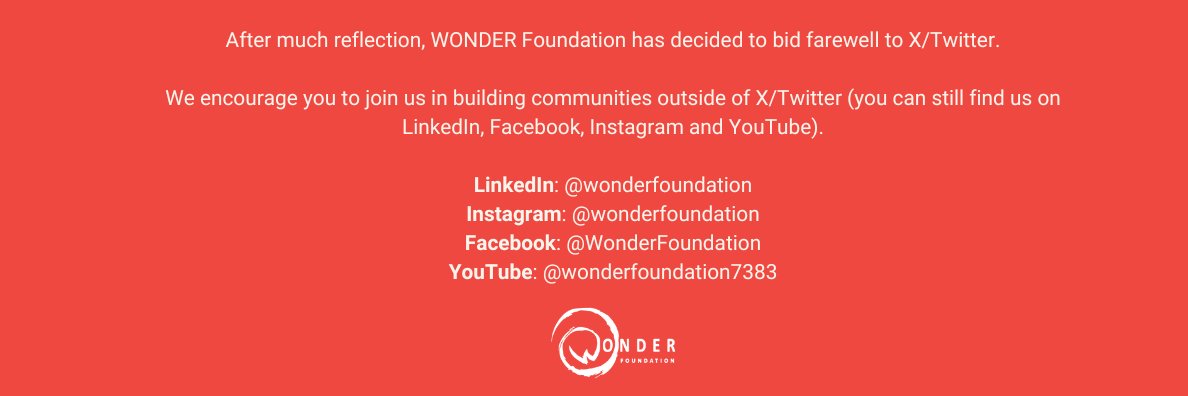 WONDER Foundation banner