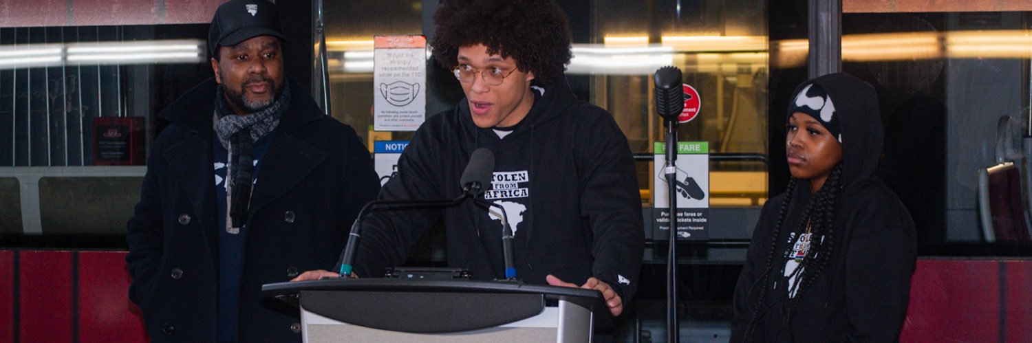 Stolen From Africa / Volé D'Afrique banner