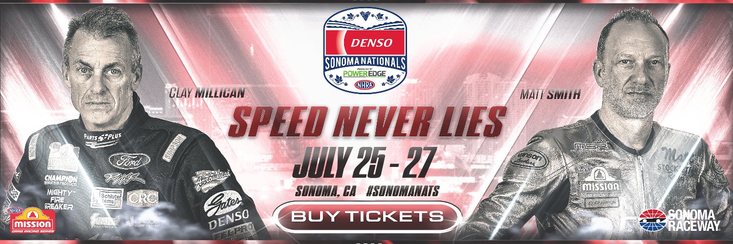 NHRA's banner
