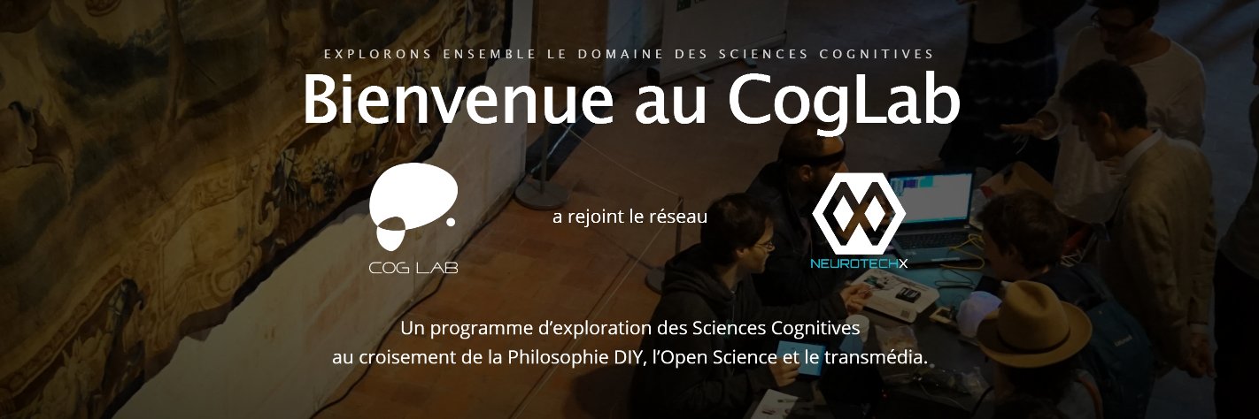 CogLab, NeuroTechX Paris banner