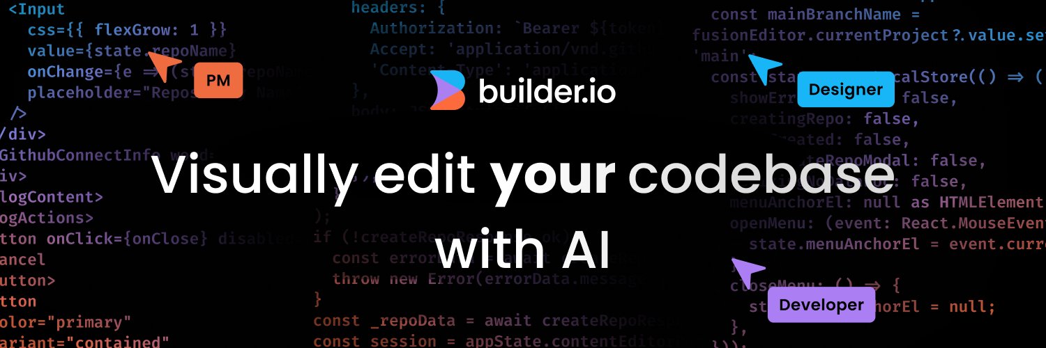 Builder.io banner