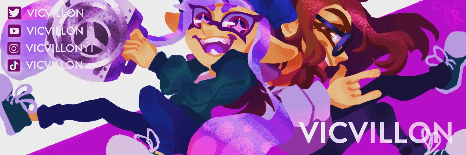 Vicvillon💜💚 @ Splatoon 3's banner