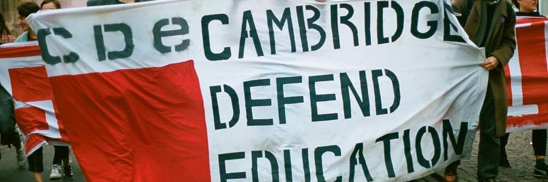 Cambridge Defend Education banner