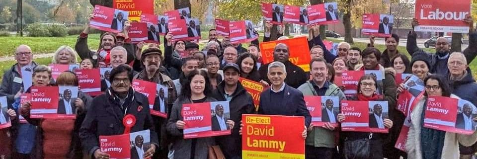 Tottenham Labour banner