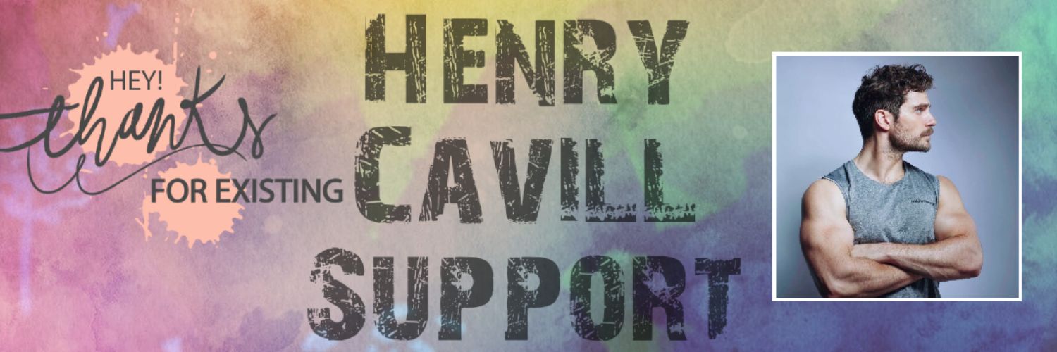 Henry Cavill support's banner