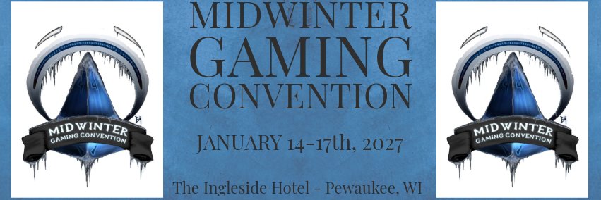 Midwinter Gaming Convention banner