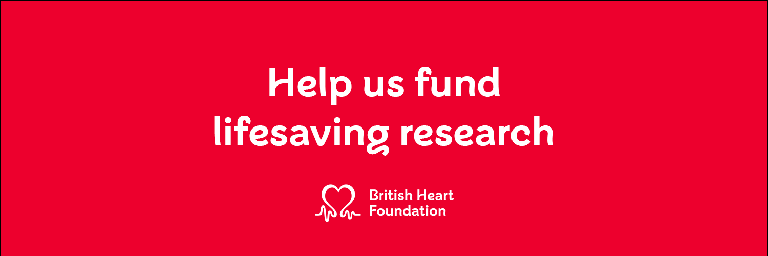 British Heart Foundation's banner