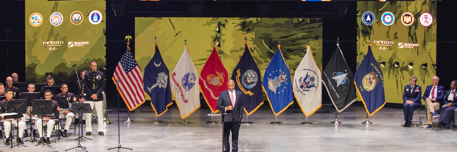 Tim Scott's banner