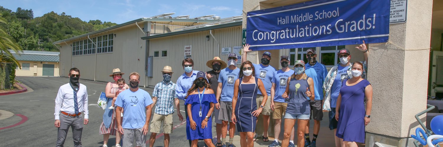 Hall Middle School banner