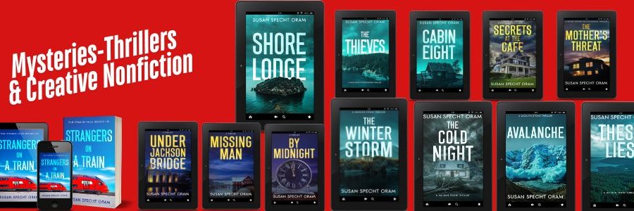 Susan Specht Oram, Mysteries-Thrillers banner