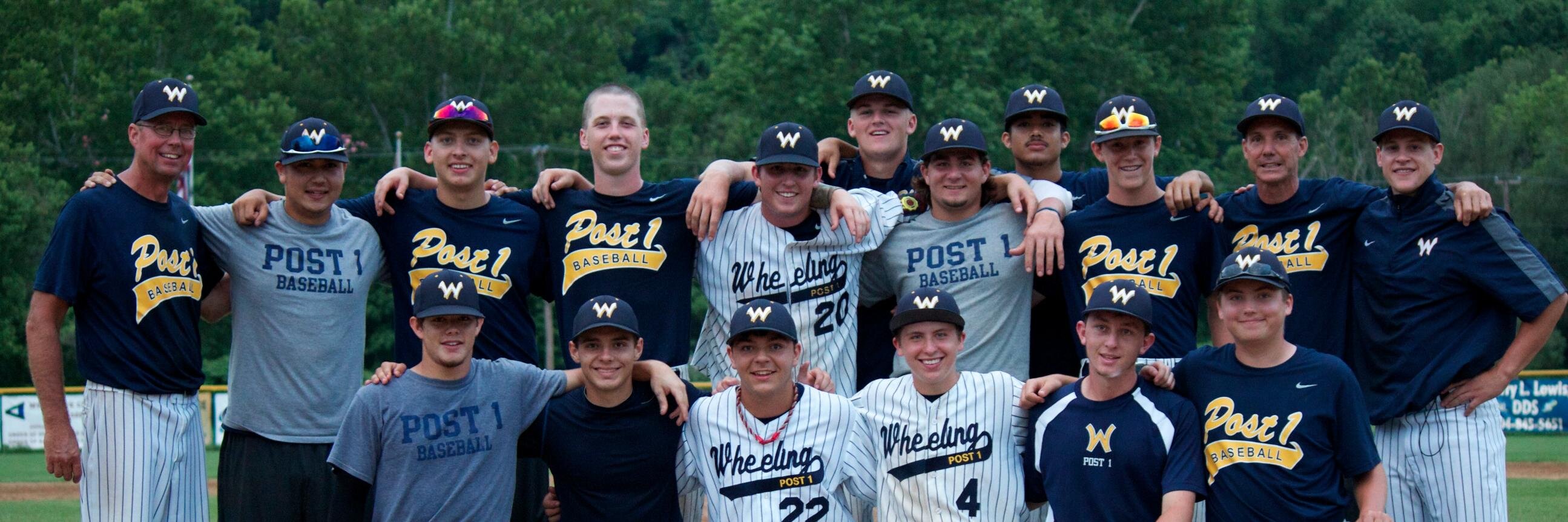 Post 1 Baseball banner