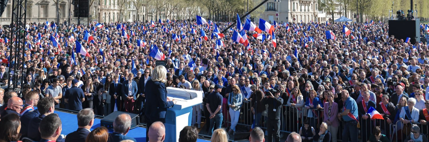 Marine Le Pen's banner