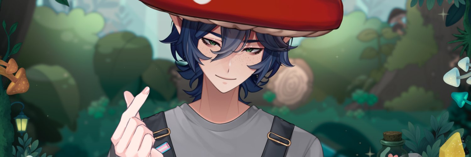 Rat 🏳️‍⚧️🍄 Vtuber banner