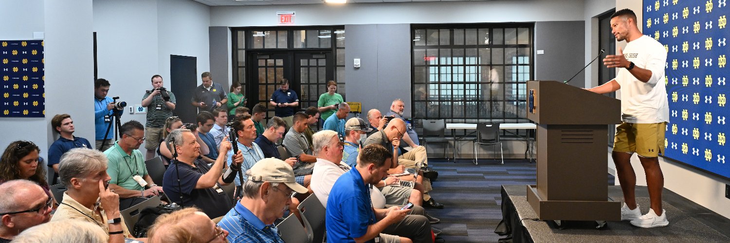 Notre Dame Football PR Team banner