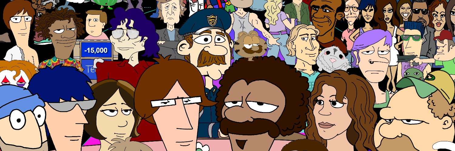 Pine Vinyl Cartoons banner