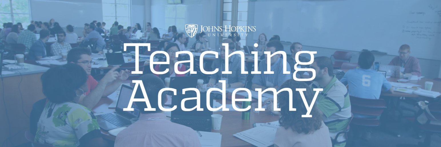 JHU Teaching Academy banner