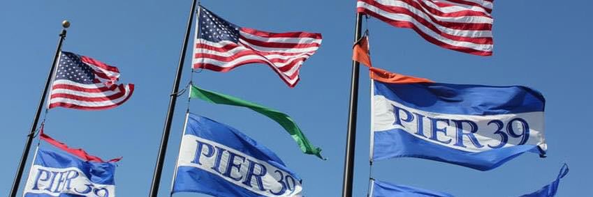 PIER 39's banner