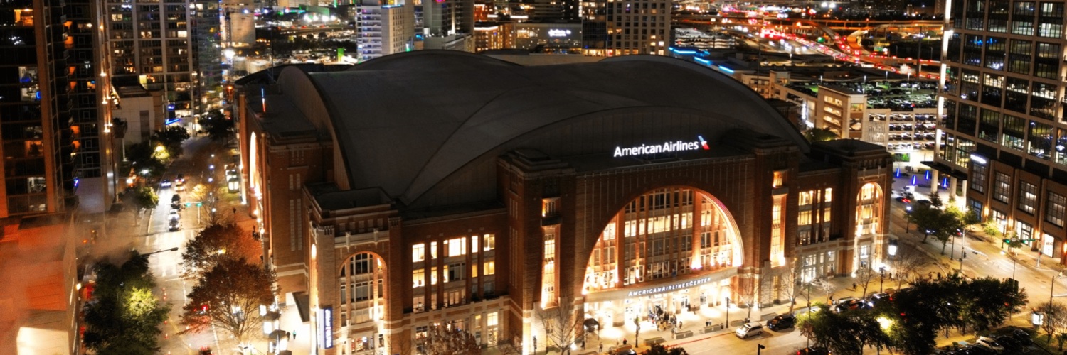 American Airlines Center's banner