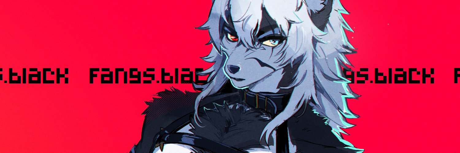 f a n g s 🩸 . BLACK banner