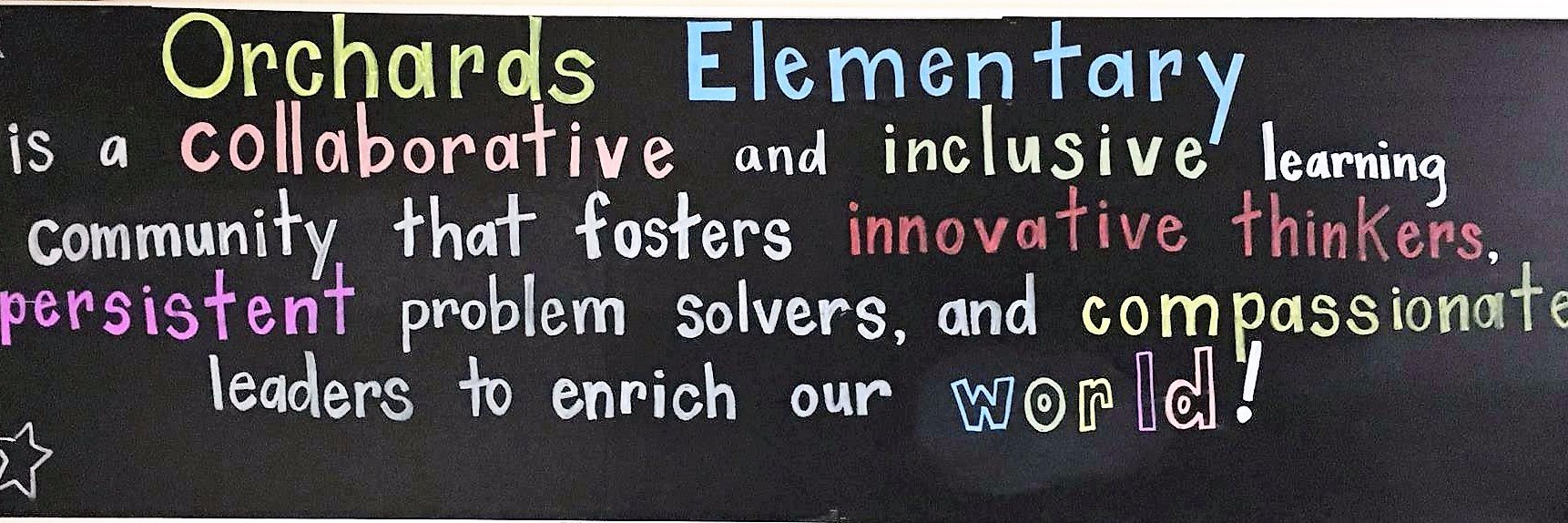 Orchards Elementary banner