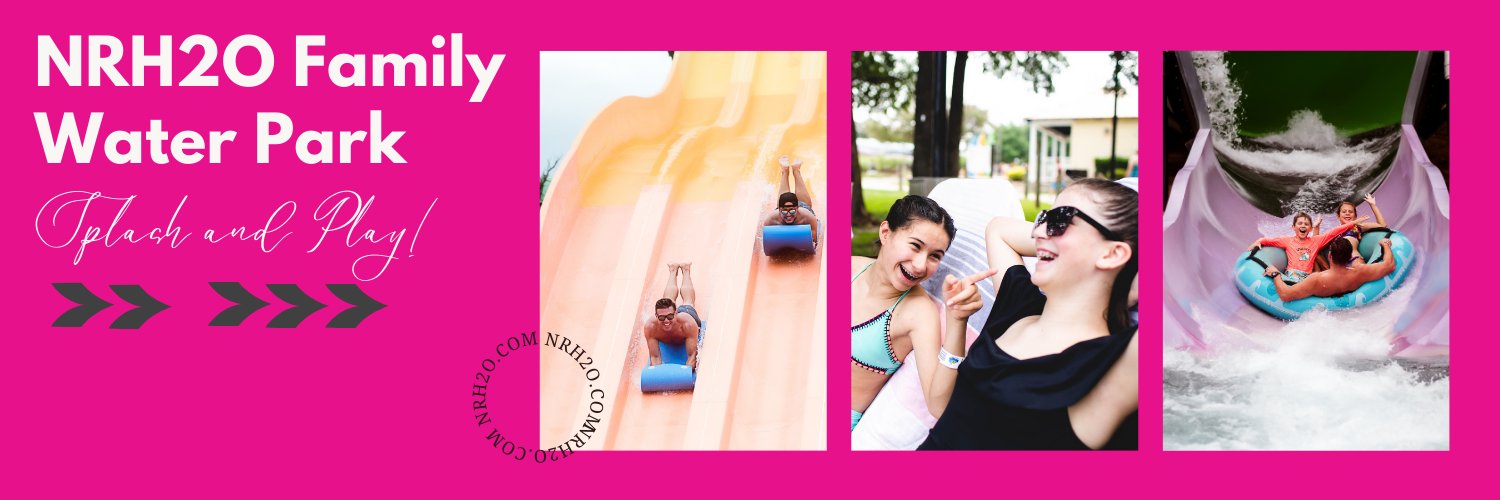 NRH2O Waterpark banner