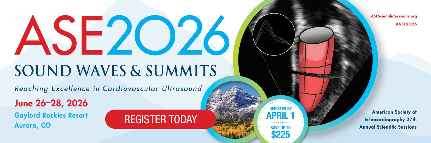American Society of Echocardiography banner