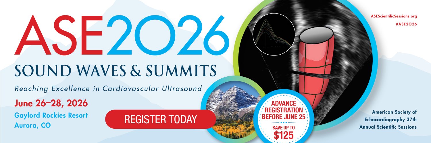 American Society of Echocardiography banner